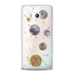 Lex Altern TPU Silicone HTC Case Golden Сonstellation