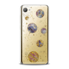 Lex Altern TPU Silicone HTC Case Golden Сonstellation