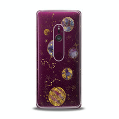 Lex Altern TPU Silicone Sony Xperia Case Golden Сonstellation