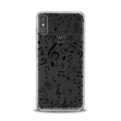 Lex Altern TPU Silicone Motorola Case Black Treble Clef