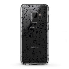 Lex Altern TPU Silicone Samsung Galaxy Case Black Treble Clef