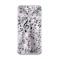 Lex Altern TPU Silicone Asus Zenfone Case Black Treble Clef