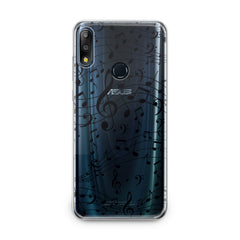 Lex Altern TPU Silicone Asus Zenfone Case Black Treble Clef