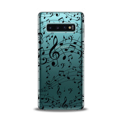 Lex Altern TPU Silicone Samsung Galaxy Case Black Treble Clef