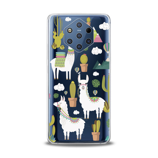 Lex Altern White Llama Pattern Nokia Case