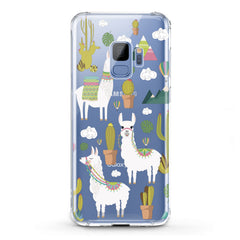 Lex Altern TPU Silicone Phone Case White Llama Pattern