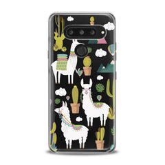 Lex Altern White Llama Pattern LG Case