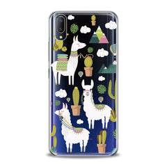 Lex Altern White Llama Pattern Vivo Case