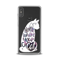 Lex Altern TPU Silicone Motorola Case Cat Quote Pattern