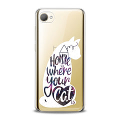 Lex Altern TPU Silicone HTC Case Cat Quote Pattern