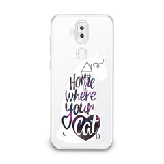 Lex Altern Cat Quote Pattern Asus Zenfone Case