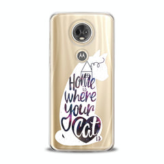 Lex Altern TPU Silicone Motorola Case Cat Quote Pattern