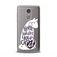 Lex Altern TPU Silicone Lenovo Case Cat Quote Pattern