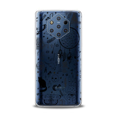 Lex Altern TPU Silicone Nokia Case Black Pattern