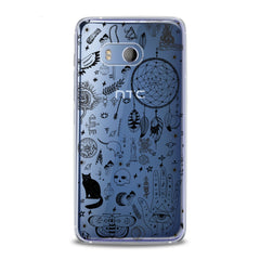 Lex Altern TPU Silicone HTC Case Black Pattern