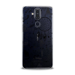 Lex Altern TPU Silicone Nokia Case Black Pattern