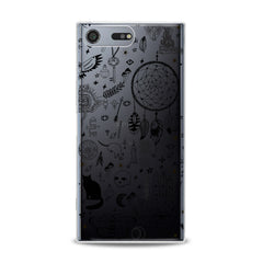 Lex Altern TPU Silicone Sony Xperia Case Black Pattern