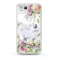 Lex Altern TPU Silicone Google Pixel Case White Samoyed Dog