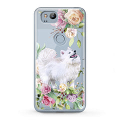 Lex Altern TPU Silicone Google Pixel Case White Samoyed Dog