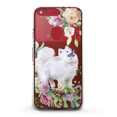 Lex Altern TPU Silicone Google Pixel Case White Samoyed Dog