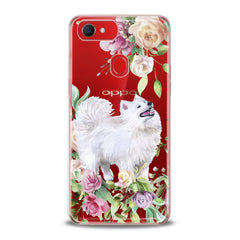 Lex Altern TPU Silicone Oppo Case White Samoyed Dog