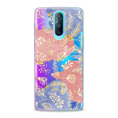 Lex Altern TPU Silicone Oppo Case Golden Plants