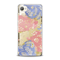 Lex Altern TPU Silicone HTC Case Golden Plants