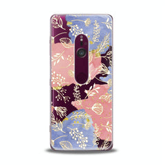 Lex Altern TPU Silicone Sony Xperia Case Golden Plants