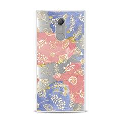 Lex Altern TPU Silicone Sony Xperia Case Golden Plants