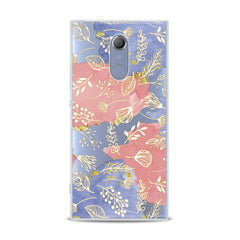 Lex Altern TPU Silicone Sony Xperia Case Golden Plants