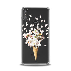 Lex Altern TPU Silicone Motorola Case Floral Ice Cream