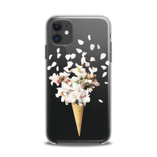 Lex Altern TPU Silicone iPhone Case Floral Ice Cream