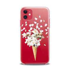 Lex Altern TPU Silicone iPhone Case Floral Ice Cream