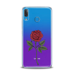 Lex Altern TPU Silicone Lenovo Case Red Printed Rose