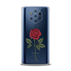 Lex Altern TPU Silicone Nokia Case Red Printed Rose