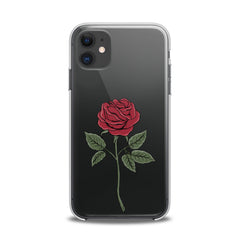 Lex Altern TPU Silicone iPhone Case Red Printed Rose