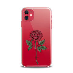 Lex Altern TPU Silicone iPhone Case Red Printed Rose