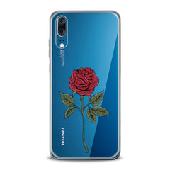 Lex Altern TPU Silicone Huawei Honor Case Red Printed Rose