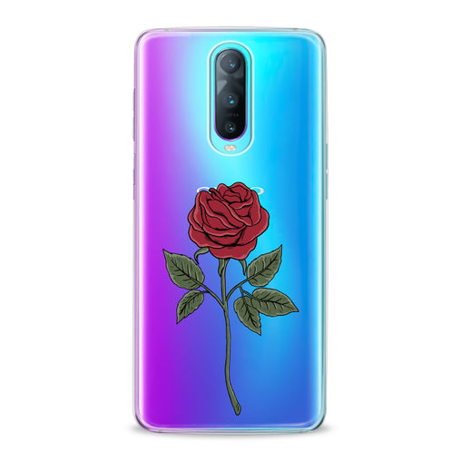 Lex Altern Red Printed Rose Oppo Case