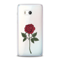 Lex Altern Red Printed Rose HTC Case