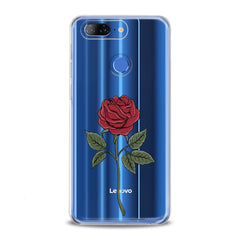 Lex Altern TPU Silicone Lenovo Case Red Printed Rose