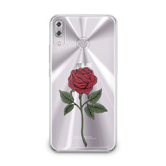 Lex Altern TPU Silicone Asus Zenfone Case Red Printed Rose