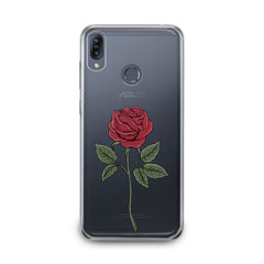 Lex Altern TPU Silicone Asus Zenfone Case Red Printed Rose