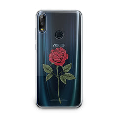 Lex Altern TPU Silicone Asus Zenfone Case Red Printed Rose