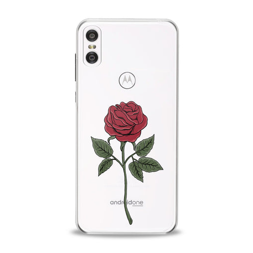 Lex Altern Red Printed Rose Motorola Case