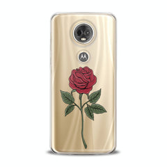 Lex Altern TPU Silicone Motorola Case Red Printed Rose