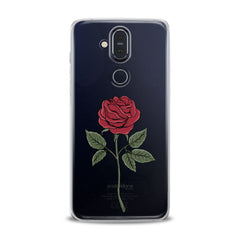 Lex Altern TPU Silicone Nokia Case Red Printed Rose