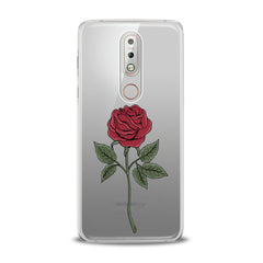 Lex Altern Red Printed Rose Nokia Case