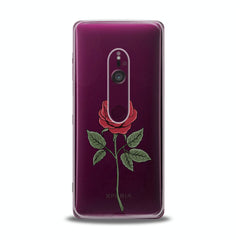 Lex Altern TPU Silicone Sony Xperia Case Red Printed Rose