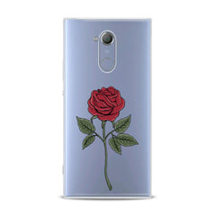 Lex Altern TPU Silicone Sony Xperia Case Red Printed Rose